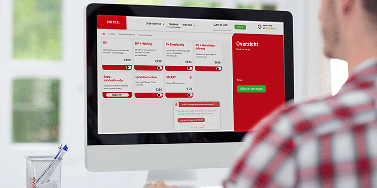 BV oprichten tarieven